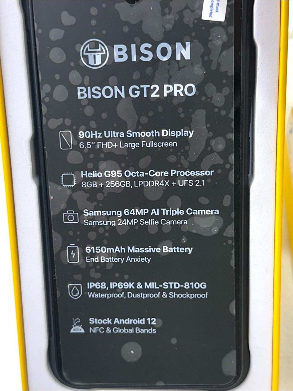 Bison G12 Pro Rugged Smartphone - Picture 2 of 8